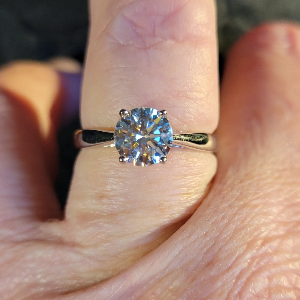 Perfect 1.2 ctw Solitaire Moissanite Ring